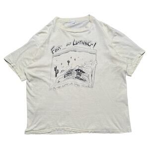 Vintage 70s Hunter S Thompson’s Fear And Loathing T Shirt M/L Ralph Steadman Art
